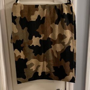 MICHAEL Michael Kors Camouflage infinity, scarf- Black and Brown